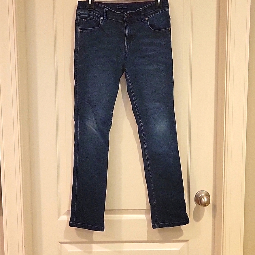 Boy's Tommy Hilfiger Slim dark washed jeans. Youth Size 14.